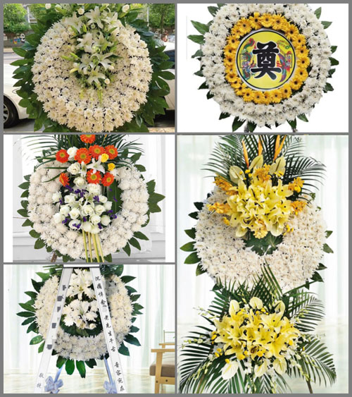 广东梅州市五华县河东镇黄湖村花圈速递